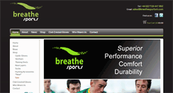 Desktop Screenshot of breathesportsni.com