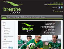 Tablet Screenshot of breathesportsni.com